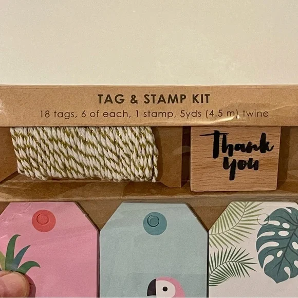 MS. Sparkle & Co NEW Tag & Stamp Kit, Plus Eight Ink Pads - Picture 3 of 8